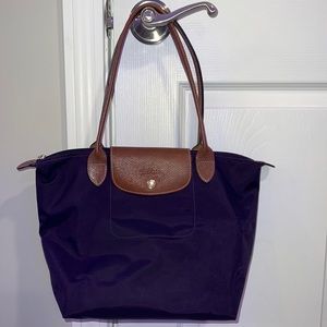 Purple Medium LE Pliage Longchamp Bag